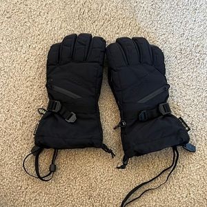 Burton black ski gloves
